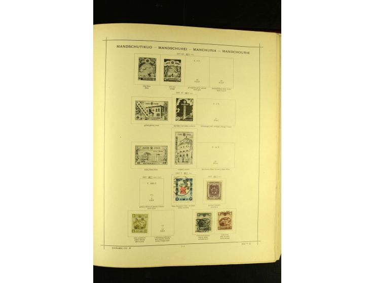 1875/1972 (ca.), ungebrauchte und gestempelte Sammlung mit besseren Ausgaben in 2 Schaubek-Alben