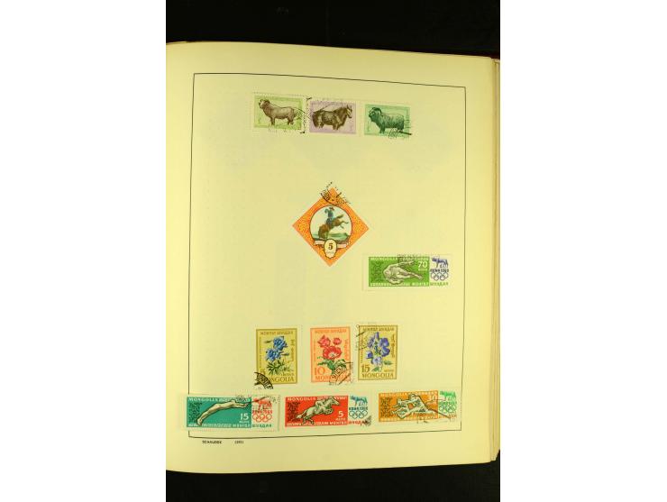 1875/1972 (ca.), ungebrauchte und gestempelte Sammlung mit besseren Ausgaben in 2 Schaubek-Alben