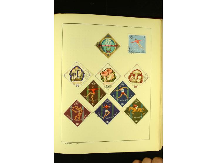 1875/1972 (ca.), ungebrauchte und gestempelte Sammlung mit besseren Ausgaben in 2 Schaubek-Alben