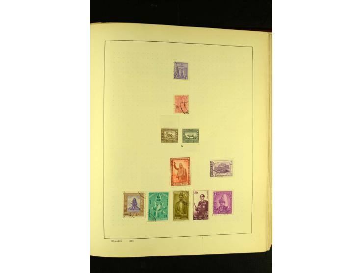 1875/1972 (ca.), ungebrauchte und gestempelte Sammlung mit besseren Ausgaben in 2 Schaubek-Alben