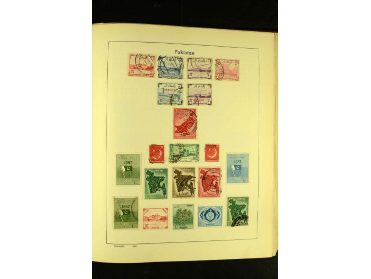 1875/1972 (ca.), ungebrauchte und gestempelte Sammlung mit besseren Ausgaben in 2 Schaubek-Alben