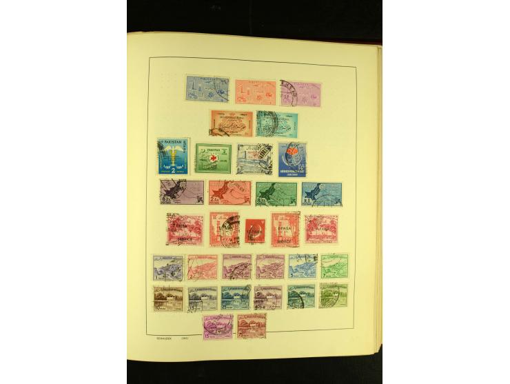 1875/1972 (ca.), ungebrauchte und gestempelte Sammlung mit besseren Ausgaben in 2 Schaubek-Alben