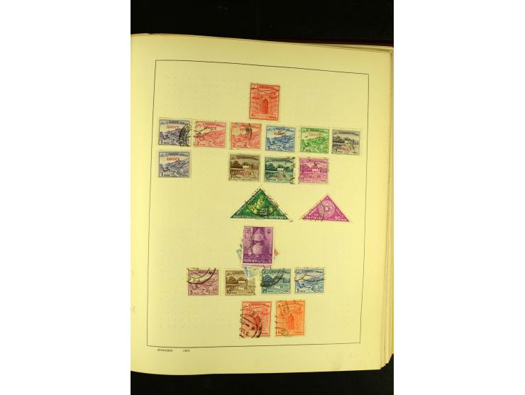 1875/1972 (ca.), ungebrauchte und gestempelte Sammlung mit besseren Ausgaben in 2 Schaubek-Alben