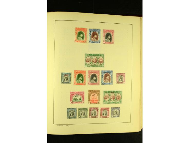 1875/1972 (ca.), ungebrauchte und gestempelte Sammlung mit besseren Ausgaben in 2 Schaubek-Alben