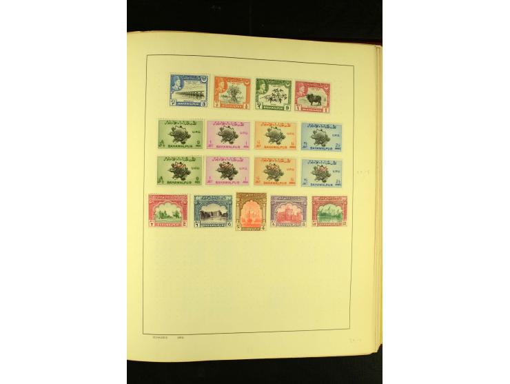 1875/1972 (ca.), ungebrauchte und gestempelte Sammlung mit besseren Ausgaben in 2 Schaubek-Alben
