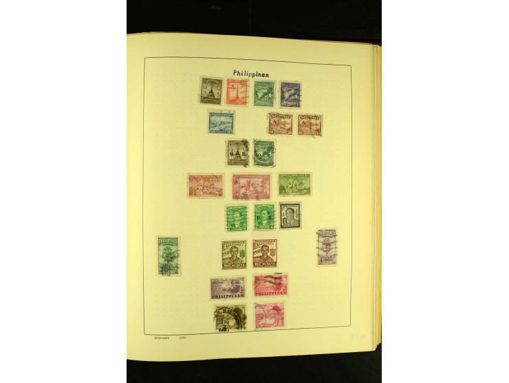 1875/1972 (ca.), ungebrauchte und gestempelte Sammlung mit besseren Ausgaben in 2 Schaubek-Alben