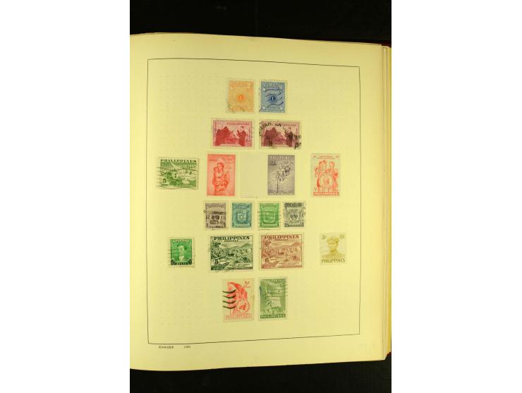 1875/1972 (ca.), ungebrauchte und gestempelte Sammlung mit besseren Ausgaben in 2 Schaubek-Alben