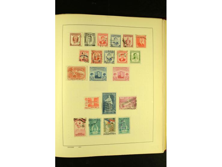 1875/1972 (ca.), ungebrauchte und gestempelte Sammlung mit besseren Ausgaben in 2 Schaubek-Alben
