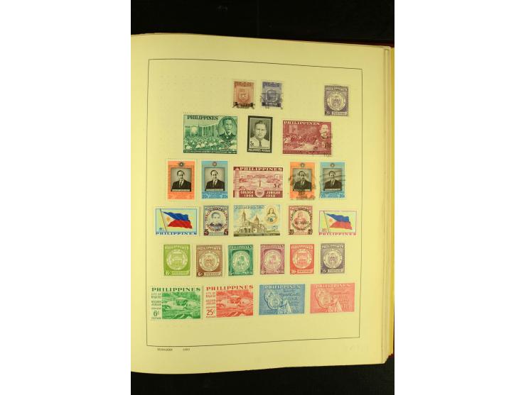 1875/1972 (ca.), ungebrauchte und gestempelte Sammlung mit besseren Ausgaben in 2 Schaubek-Alben