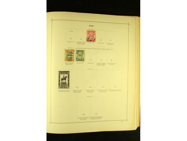 1875/1972 (ca.), ungebrauchte und gestempelte Sammlung mit besseren Ausgaben in 2 Schaubek-Alben