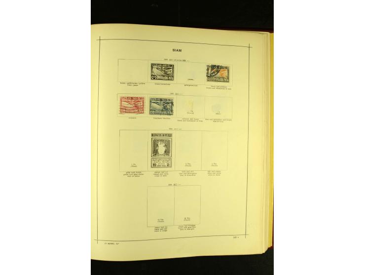 1875/1972 (ca.), ungebrauchte und gestempelte Sammlung mit besseren Ausgaben in 2 Schaubek-Alben