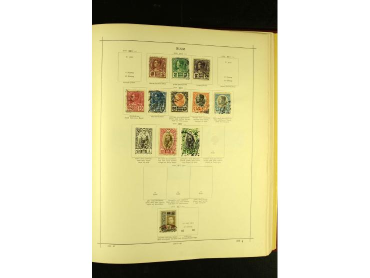 1875/1972 (ca.), ungebrauchte und gestempelte Sammlung mit besseren Ausgaben in 2 Schaubek-Alben