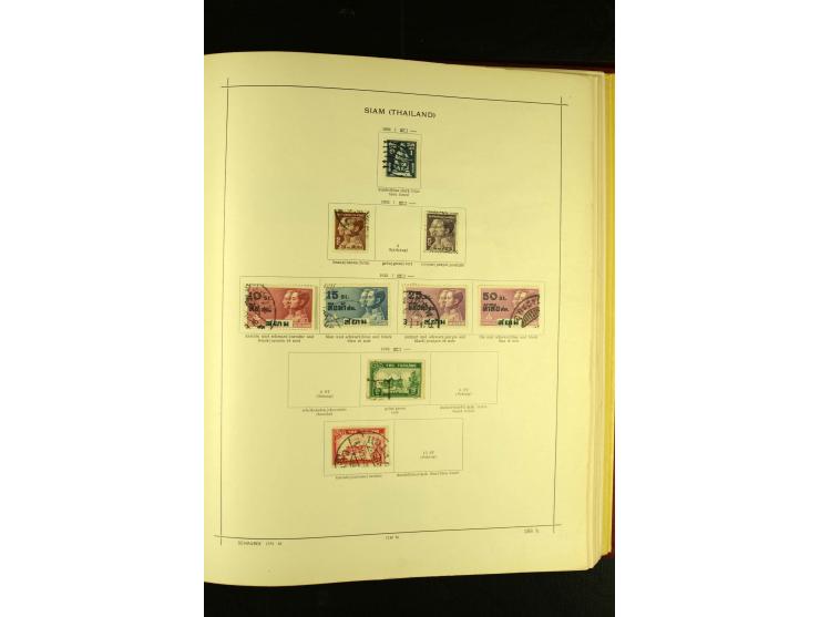 1875/1972 (ca.), ungebrauchte und gestempelte Sammlung mit besseren Ausgaben in 2 Schaubek-Alben