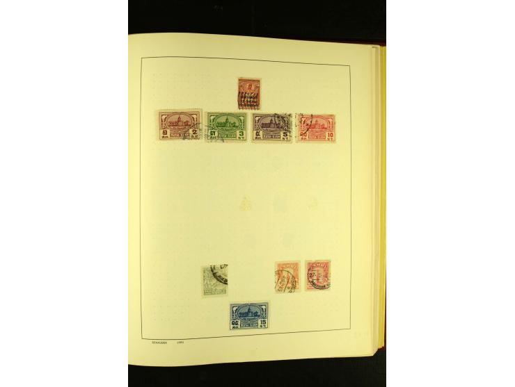 1875/1972 (ca.), ungebrauchte und gestempelte Sammlung mit besseren Ausgaben in 2 Schaubek-Alben