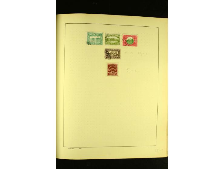 1875/1972 (ca.), ungebrauchte und gestempelte Sammlung mit besseren Ausgaben in 2 Schaubek-Alben
