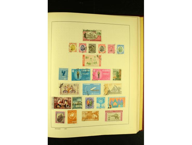 1875/1972 (ca.), ungebrauchte und gestempelte Sammlung mit besseren Ausgaben in 2 Schaubek-Alben