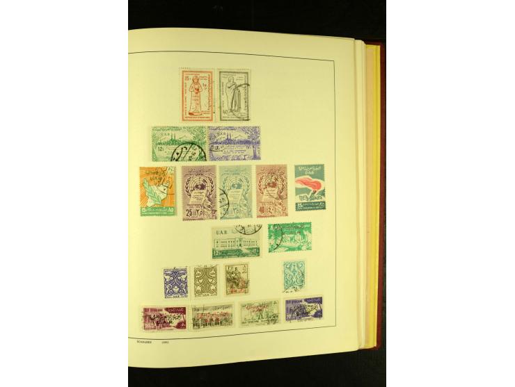 1875/1972 (ca.), ungebrauchte und gestempelte Sammlung mit besseren Ausgaben in 2 Schaubek-Alben