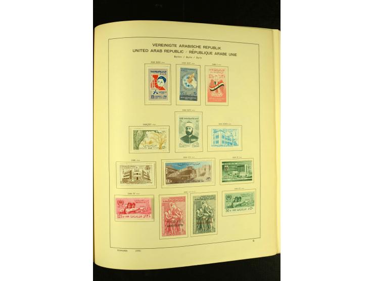 1875/1972 (ca.), ungebrauchte und gestempelte Sammlung mit besseren Ausgaben in 2 Schaubek-Alben