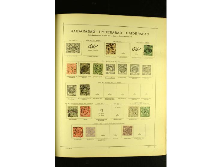 1875/1972 (ca.), ungebrauchte und gestempelte Sammlung mit besseren Ausgaben in 2 Schaubek-Alben