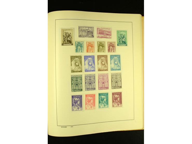 1875/1972 (ca.), ungebrauchte und gestempelte Sammlung mit besseren Ausgaben in 2 Schaubek-Alben