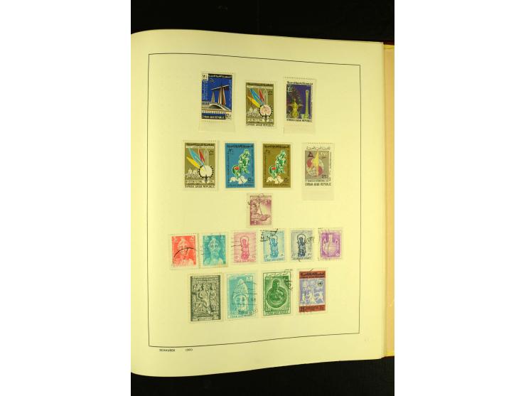 1875/1972 (ca.), ungebrauchte und gestempelte Sammlung mit besseren Ausgaben in 2 Schaubek-Alben