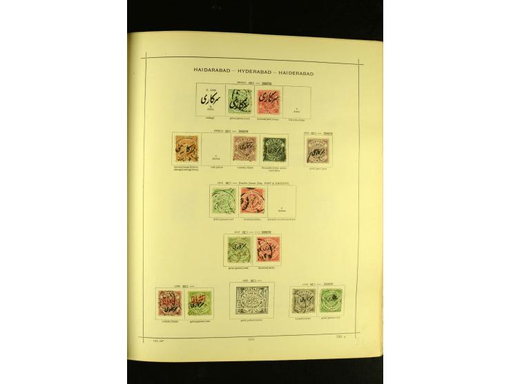 1875/1972 (ca.), ungebrauchte und gestempelte Sammlung mit besseren Ausgaben in 2 Schaubek-Alben