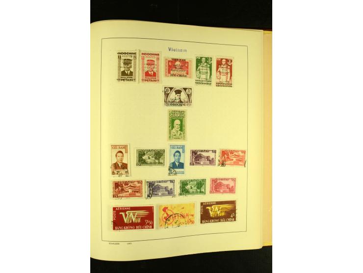 1875/1972 (ca.), ungebrauchte und gestempelte Sammlung mit besseren Ausgaben in 2 Schaubek-Alben
