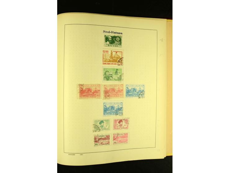 1875/1972 (ca.), ungebrauchte und gestempelte Sammlung mit besseren Ausgaben in 2 Schaubek-Alben
