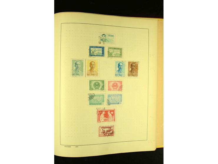 1875/1972 (ca.), ungebrauchte und gestempelte Sammlung mit besseren Ausgaben in 2 Schaubek-Alben