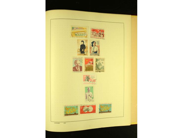 1875/1972 (ca.), ungebrauchte und gestempelte Sammlung mit besseren Ausgaben in 2 Schaubek-Alben