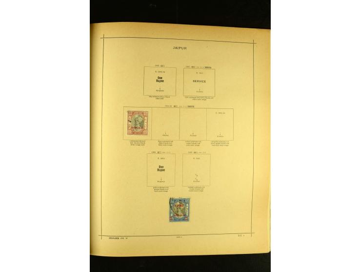 1875/1972 (ca.), ungebrauchte und gestempelte Sammlung mit besseren Ausgaben in 2 Schaubek-Alben
