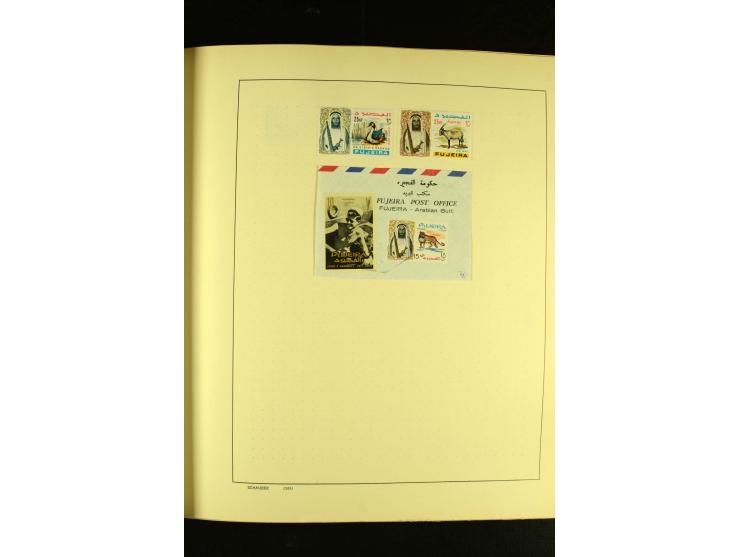 1875/1972 (ca.), ungebrauchte und gestempelte Sammlung mit besseren Ausgaben in 2 Schaubek-Alben