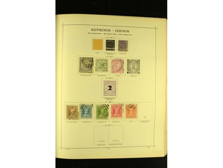 1875/1972 (ca.), ungebrauchte und gestempelte Sammlung mit besseren Ausgaben in 2 Schaubek-Alben