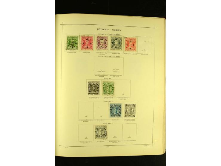 1875/1972 (ca.), ungebrauchte und gestempelte Sammlung mit besseren Ausgaben in 2 Schaubek-Alben