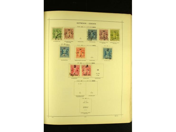 1875/1972 (ca.), ungebrauchte und gestempelte Sammlung mit besseren Ausgaben in 2 Schaubek-Alben