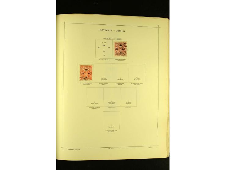 1875/1972 (ca.), ungebrauchte und gestempelte Sammlung mit besseren Ausgaben in 2 Schaubek-Alben