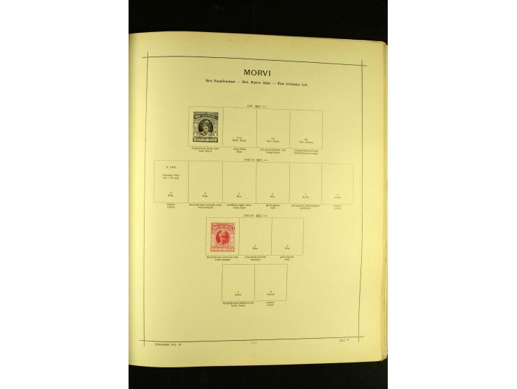 1875/1972 (ca.), ungebrauchte und gestempelte Sammlung mit besseren Ausgaben in 2 Schaubek-Alben