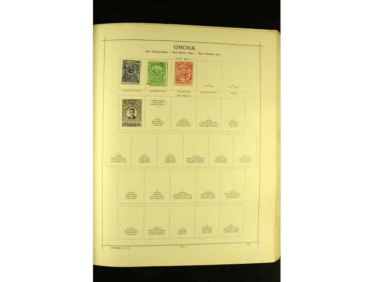 1875/1972 (ca.), ungebrauchte und gestempelte Sammlung mit besseren Ausgaben in 2 Schaubek-Alben