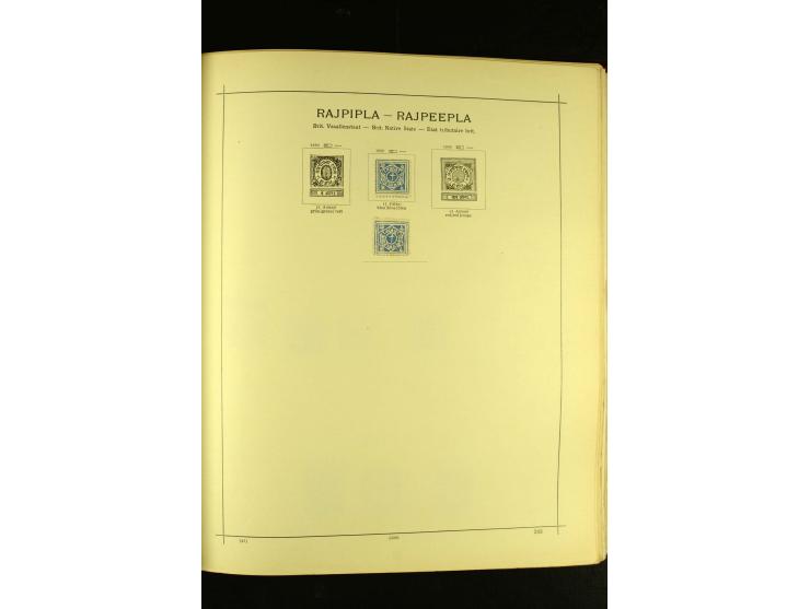 1875/1972 (ca.), ungebrauchte und gestempelte Sammlung mit besseren Ausgaben in 2 Schaubek-Alben
