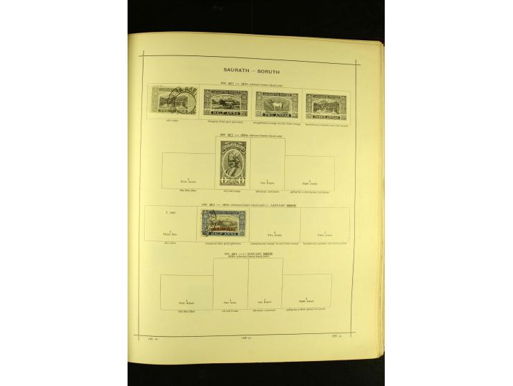 1875/1972 (ca.), ungebrauchte und gestempelte Sammlung mit besseren Ausgaben in 2 Schaubek-Alben