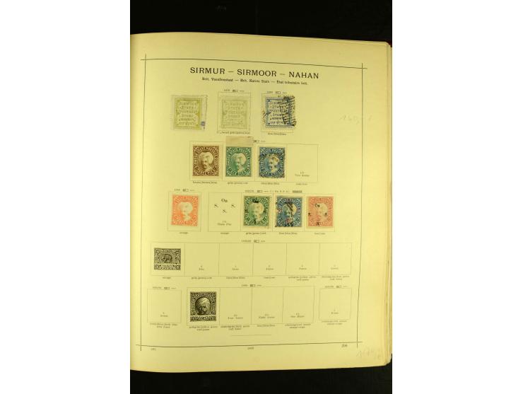 1875/1972 (ca.), ungebrauchte und gestempelte Sammlung mit besseren Ausgaben in 2 Schaubek-Alben