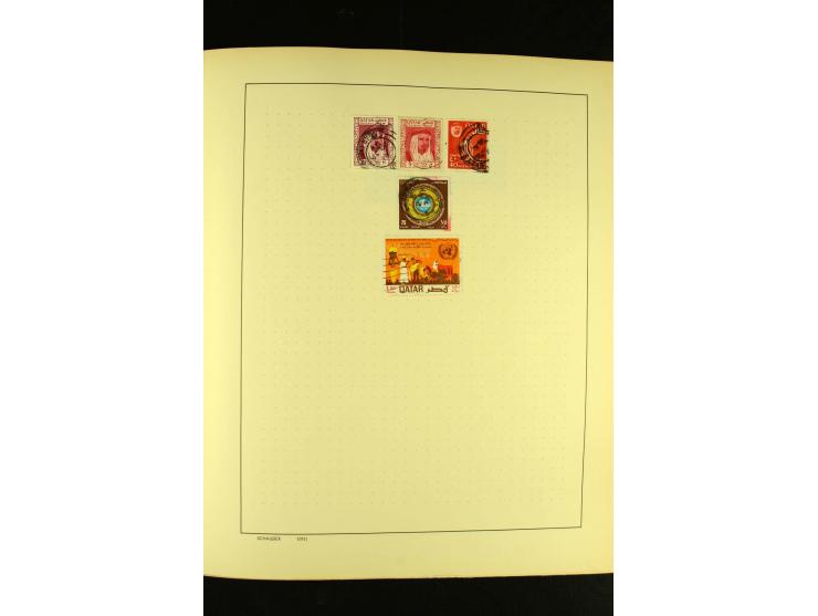 1875/1972 (ca.), ungebrauchte und gestempelte Sammlung mit besseren Ausgaben in 2 Schaubek-Alben