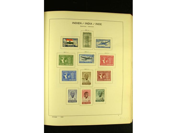 1875/1972 (ca.), ungebrauchte und gestempelte Sammlung mit besseren Ausgaben in 2 Schaubek-Alben