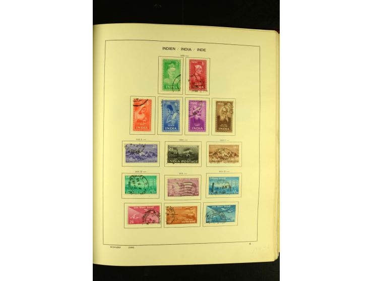 1875/1972 (ca.), ungebrauchte und gestempelte Sammlung mit besseren Ausgaben in 2 Schaubek-Alben