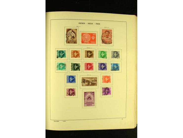 1875/1972 (ca.), ungebrauchte und gestempelte Sammlung mit besseren Ausgaben in 2 Schaubek-Alben