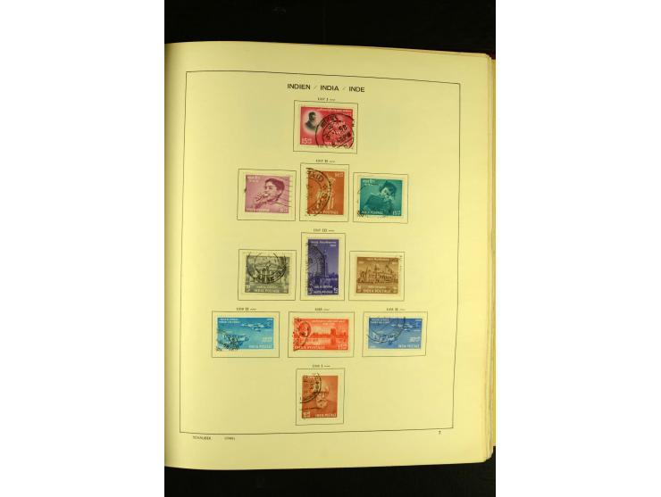 1875/1972 (ca.), ungebrauchte und gestempelte Sammlung mit besseren Ausgaben in 2 Schaubek-Alben