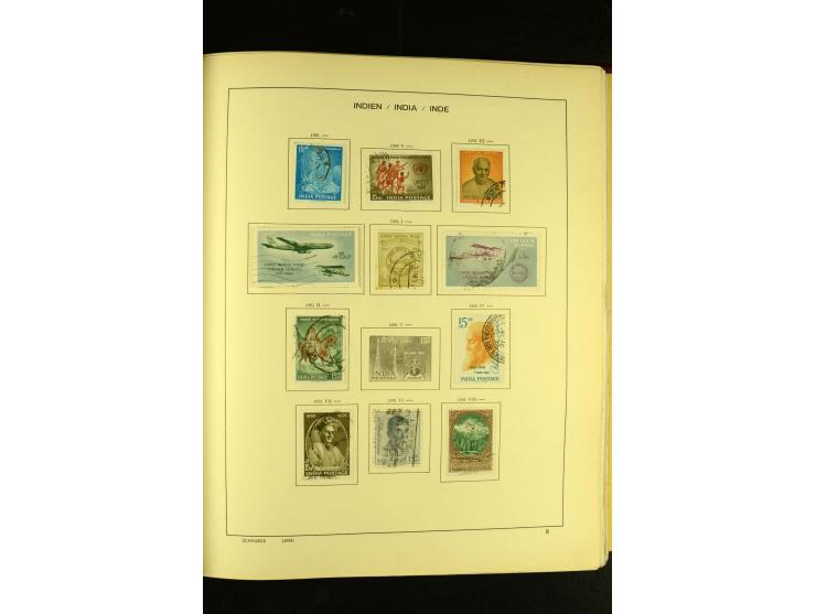 1875/1972 (ca.), ungebrauchte und gestempelte Sammlung mit besseren Ausgaben in 2 Schaubek-Alben