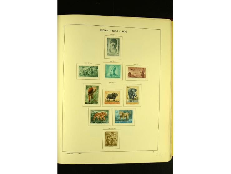 1875/1972 (ca.), ungebrauchte und gestempelte Sammlung mit besseren Ausgaben in 2 Schaubek-Alben