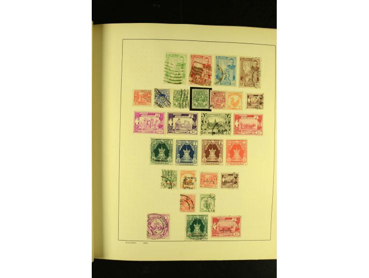 1875/1972 (ca.), ungebrauchte und gestempelte Sammlung mit besseren Ausgaben in 2 Schaubek-Alben