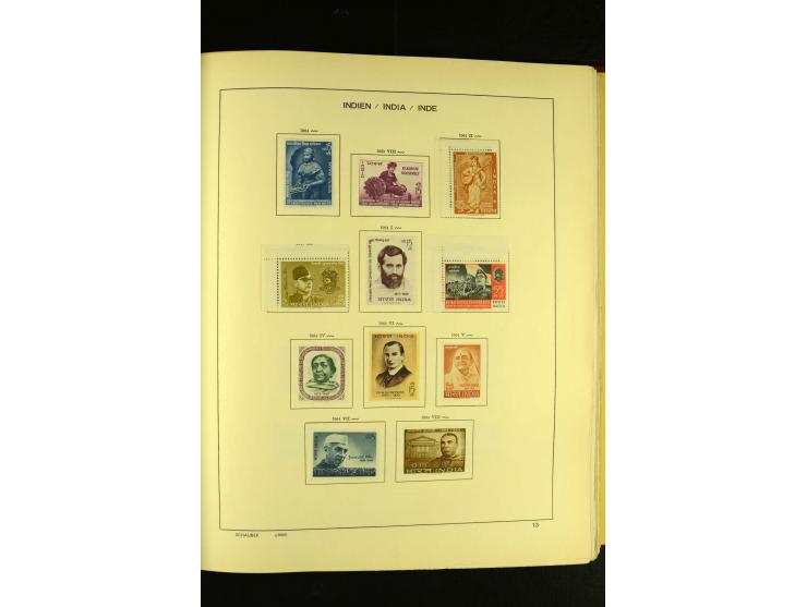 1875/1972 (ca.), ungebrauchte und gestempelte Sammlung mit besseren Ausgaben in 2 Schaubek-Alben